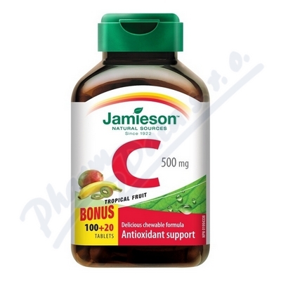 JAMIESON Vitamin C 500mg tr.ovoce cucací tbl. 120