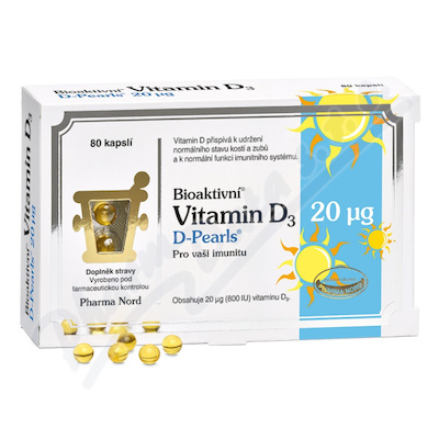 Bioaktivní Vitamin D3 D Pearls cps.80