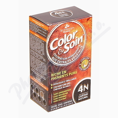 Barva Color&Soin 4N - přírodní hnědá 135ml