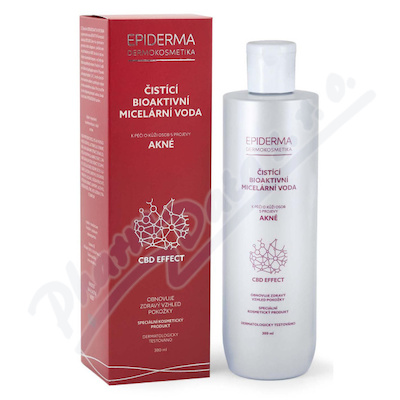 EPIDERMA bioaktivní CBD micel.voda při akné 300ml