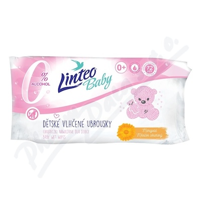 Vlhčené ubrousky Linteo baby 72ks Soft & cream