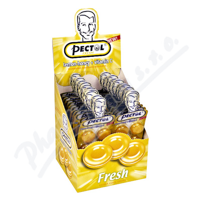 Pectol citronový drops s vit.C box 24 blistrů