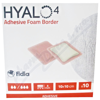 Hyalo4 Silic.Adhes.Border Foam Dress.10x10cm 10ks