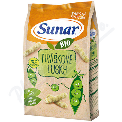 Sunar křupky Hráškové lusky BIO 45g