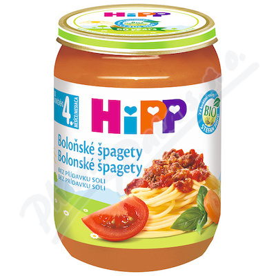 HiPP BABY BIO Špagety v boloňské omáčce 190g