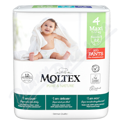 Moltex Pure&Nature Pants 4 Maxi kalh.7-12kg 22ks