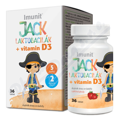 Laktobacily JACK LAKTOBACILÁK Imunit+vit.D3 tbl.36