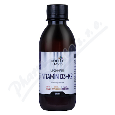 Adelle Davis Lipozomální vitamín D3+K2 200ml