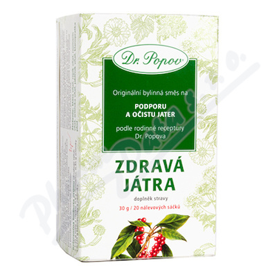 Dr.Popov Čaj Zdravá játra 20x1.5g