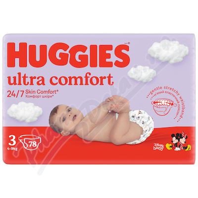 HUGGIES Ultra Comfort 3 4-9kg 78ks