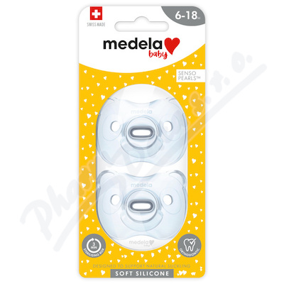 Medela baby Soft Silicone dudlík modrý 6-18m 2ks