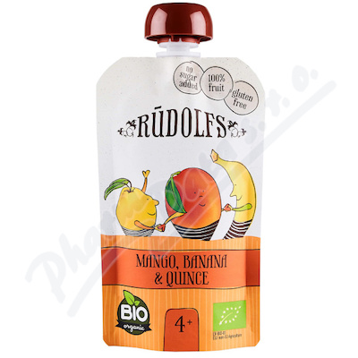 Rudolfs kapsička Mango banán kdoule BIO 110g 4M+