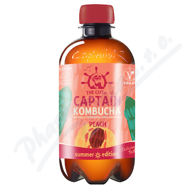 The Gutsy Captain Kombucha broskev BIO 400ml