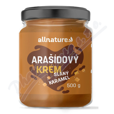 Allnature Arašídový krém slaný karamel 500g