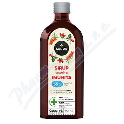 LEROS Sirup vitamín C imunita 250ml