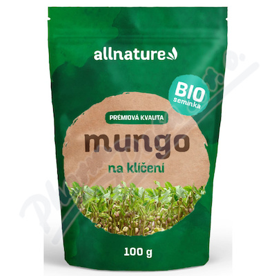 Allnature Semínka na klíčení mungo BIO 100g