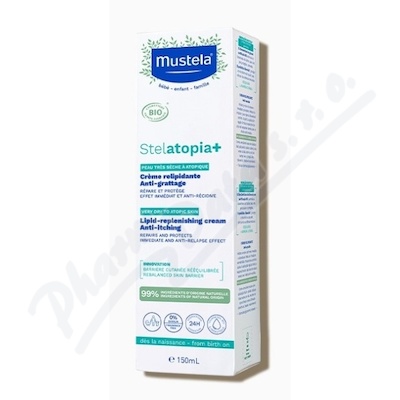 Mustela STELATOPIA+ Zklid. a obnov. krém BIO 150ml