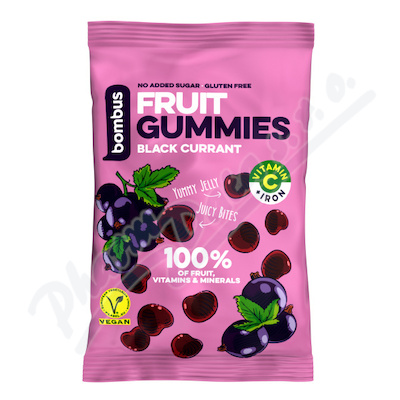 bombus Fruit 100% Gummies black currant+vit.C 35g