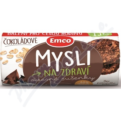 EMCO Mysli na zdraví Ovesné sušenky čokolád.15ks