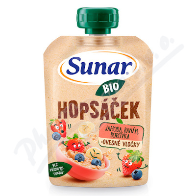 Sunar BIO Hopsáček jahoda/banán/borůvka/oves 100g