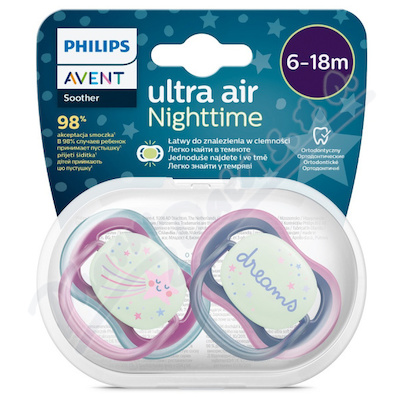 Philips AVENT Šidít.Ult.air 6-18m noč.dív./obr.2ks