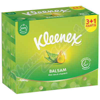 KLEENEX Kapesníky papírové Balsam Box 64ks 3+1