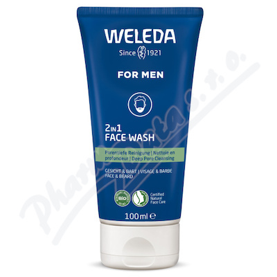 WELEDA For Men 2v1 čist.gel oblič./vousy BIO 100ml