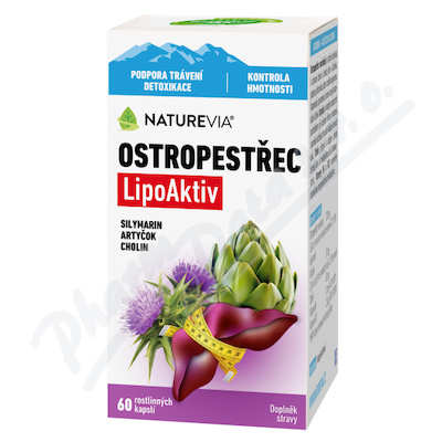 NatureVia Ostropestřec LipoAktiv cps.60