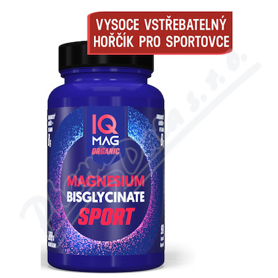 IQ Mag Organic Magnesium Bisglycinate SPORT tob.90