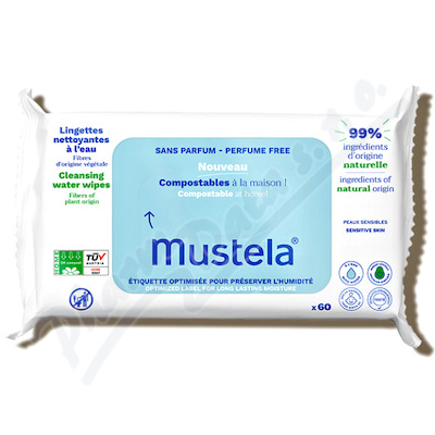 Mustela Čist.ubrousky pro cit. pokožku-komp. 60ks