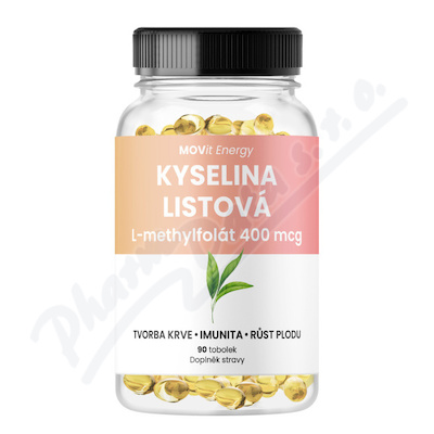 MOVit Kyselina listová L-methylfolát 400mcg tob.90