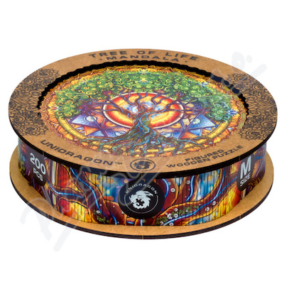 Dřevěné puzzle UNIDRAGON Mandala Tree of Life200ks