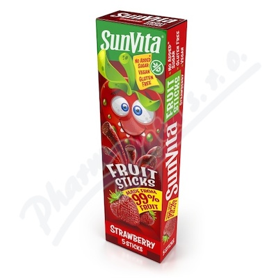 SunVita Fruit Sticks ovocné tyčinky jahoda 5x20g