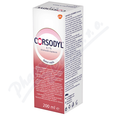 Corsodyl ústní voda 0.1% 200ml