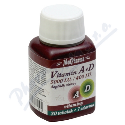 MedPharma Vitamín A+D (5000 I.U./400 I.U.) tob.37