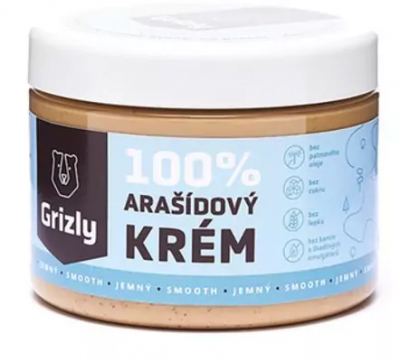 Grizly Arašídový krém 100% jemný 500 g