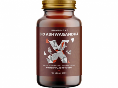 BrainMax BIO Ashwagandha 660 mg, 100 rostlinných kapslí