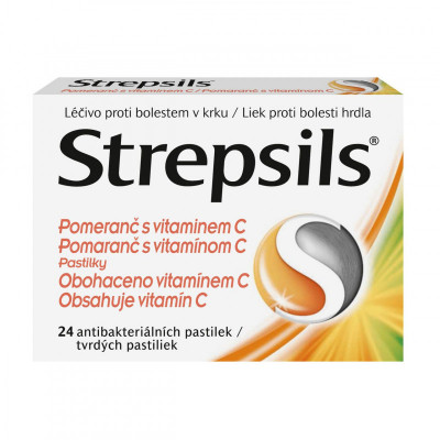 Strepsils Pomeranč s vitaminem C pas.24