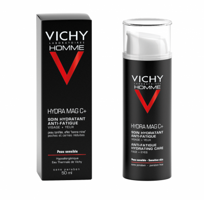 Vichy Homme Hydra Mag C+ Hydratačná starostlivosť proti známkam únavy 50 ml