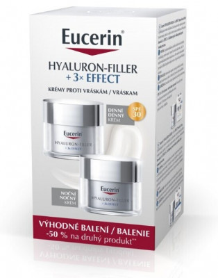 Eucerin HYALURON-FILLER denný krém SPF30 + nočný krém 2x50ml 2024