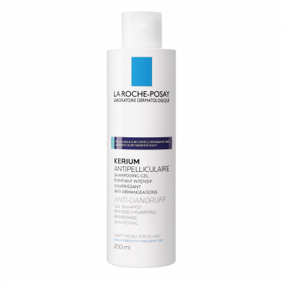 LA ROCHE-POSAY KERIUM Šampón - proti lupinám na mastné vlasy 200 ml