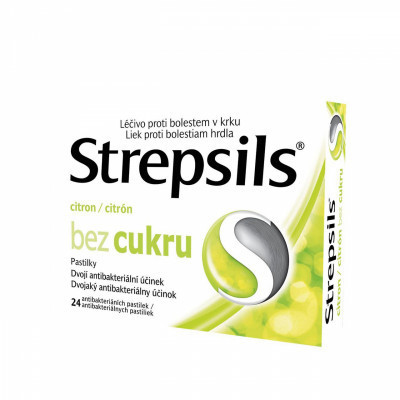 Strepsils Citrón bez cukru 0.6mg/1.2mg pas.24