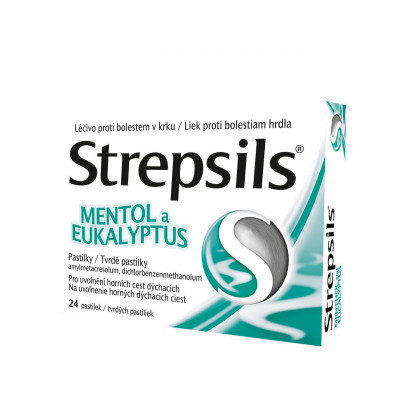 Strepsils Mentol a Eukalyptus 0.6mg/1.2mg pas.24