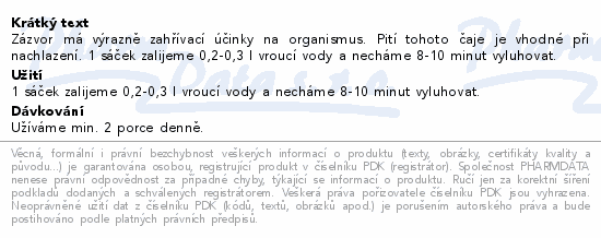 HERBEX Zázvorový čaj Orange (Pomeranč) n.s.20x2g