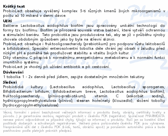 ProbioLact 12x10 tobolek