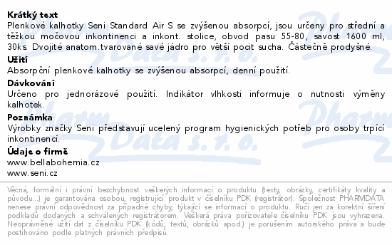 Seni Standard Air Small plenkové kalhotky 30ks