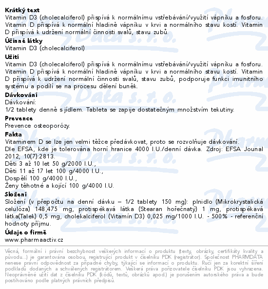 Vitamin D3 Forte 2000 I.U.tbl.30