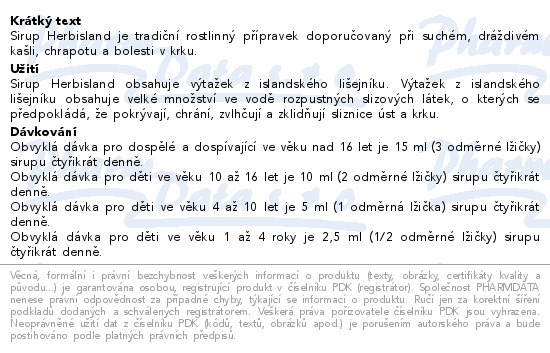 Herbisland sirup 150ml