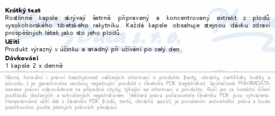 HIMALYO BIO Rakytník kapsle cps.60