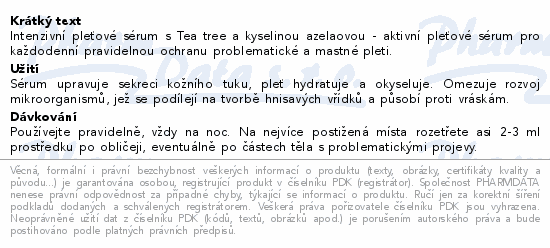 BIO BIONE Antakne intenzivní pleťové sérum 80ml